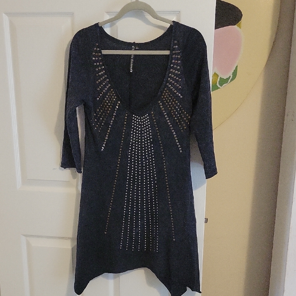 Awake Couture SzLG GOTH whimsygoth Dress/ tunic with Studded Design